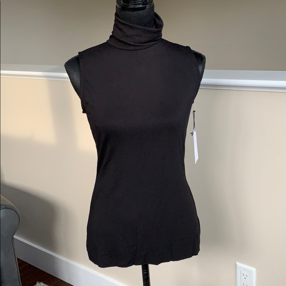 Bailey 44 black sleeveless turtleneck